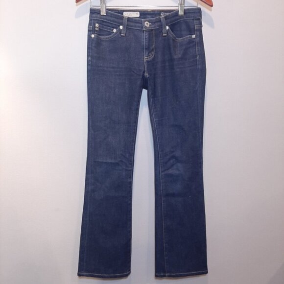 AG Adriano Goldschmied The Angel Bootcut Jeans Low Rise Dark Indigo Denim - Picture 2 of 13